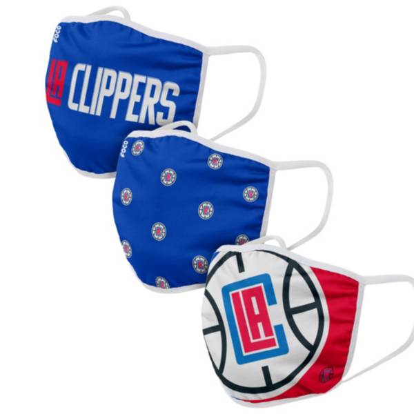 FOCO Adult Los Angeles Clippers 3-Pack Face Coverings product image