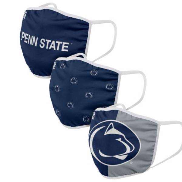 FOCO Adult Penn State Nittany Lions 3-Pack Face Coverings