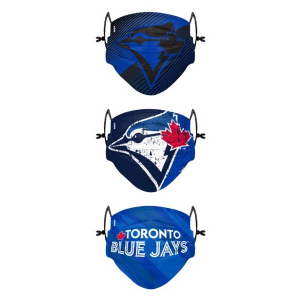 FOCO Youth Toronto Bluejays 3-Pack Face Coverings