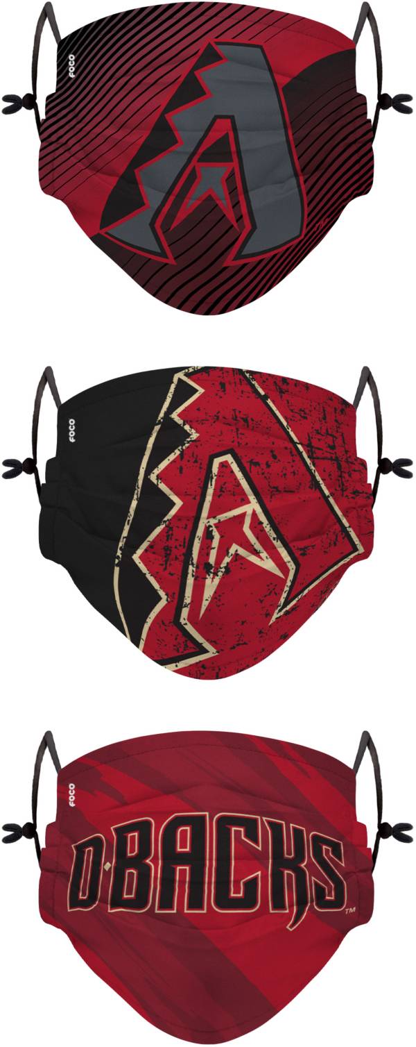 FOCO Youth Arizona Diamondbacks 3-Pack Face Coverings