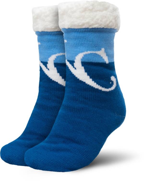 FOCO Kansas City Royals Cozy Footy Slippers