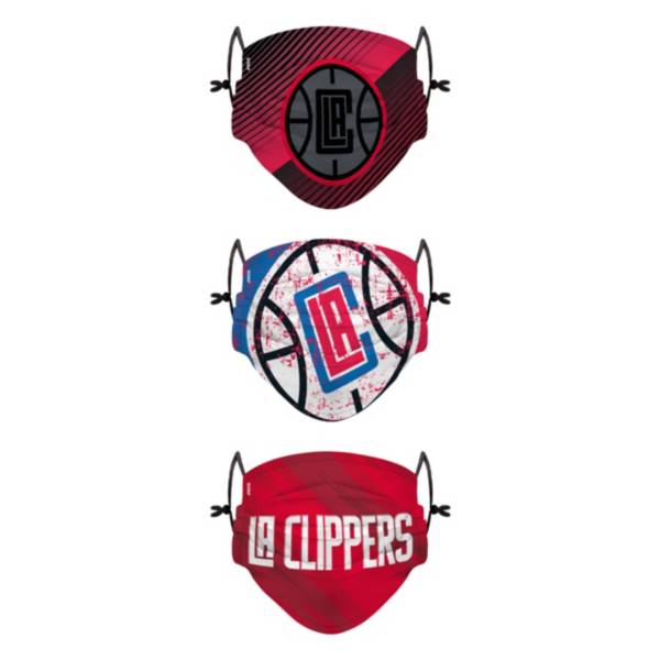 FOCO Youth Los Angeles Clippers 3-Pack Face Coverings