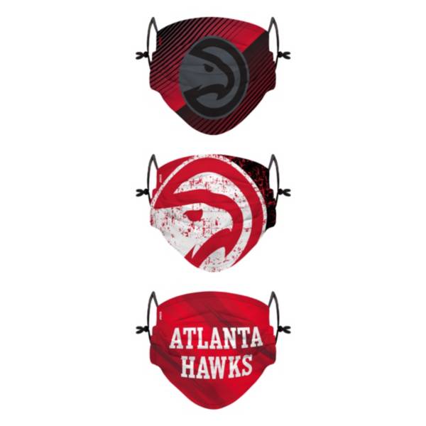 FOCO Youth Atlanta Hawks 3-Pack Face Coverings
