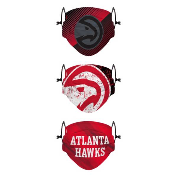 FOCO Youth Atlanta Hawks 3-Pack Face Coverings