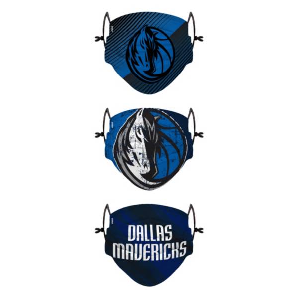 FOCO Youth Dallas Mavericks 3-Pack Face Coverings