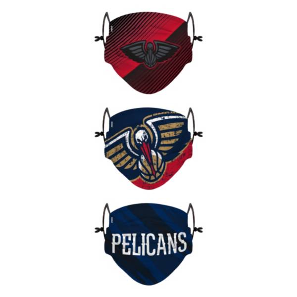 FOCO Youth New Orleans Pelicans 3-Pack Face Coverings