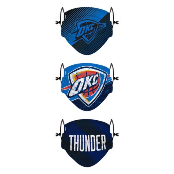 FOCO Youth Oklahoma City Thunder 3-Pack Face Coverings