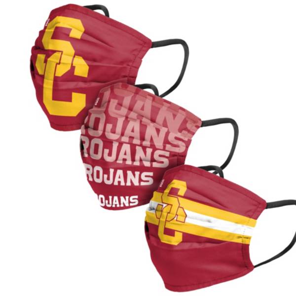 FOCO Adult USC Trojans 3-Pack Matchday Face Coverings