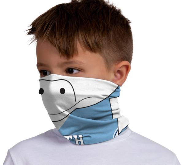 FOCO Youth North Carolina Tar Heels Mascot Neck Gaiter