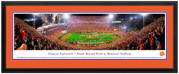 Blakeway Panoramas Clemson Tigers Double Mat Deluxe Frame