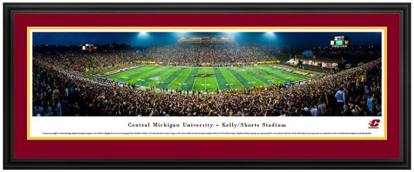 Blakeway Panoramas Central Michigan Chippewas Double Mat Deluxe Frame