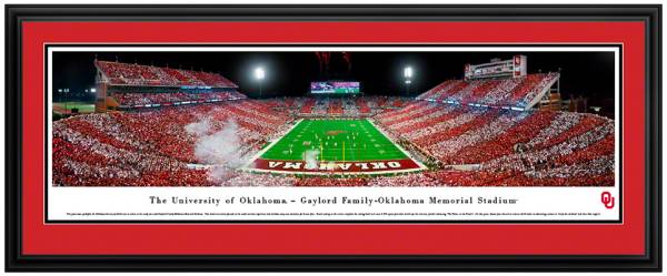 Blakeway Panoramas Oklahoma Sooners Double Mat Deluxe Frame