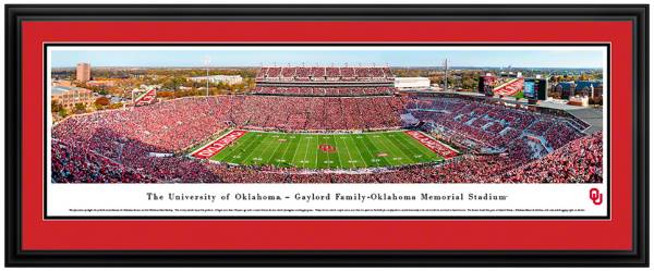 Blakeway Panoramas Oklahoma Sooners Double Mat Deluxe Frame