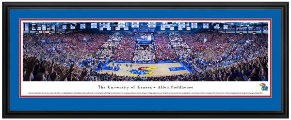 Blakeway Panoramas Kansas Jayhawks Double Mat Deluxe Frame