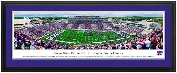 Blakeway Panoramas Kansas State Wildcats Double Mat Deluxe Frame