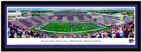 Blakeway Panoramas Kansas State Wildcats Single Mat Select Frame