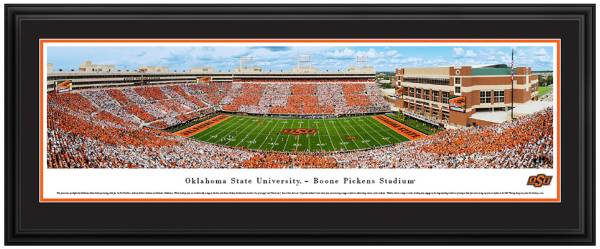 Blakeway Panoramas Oklahoma State Cowboys Double Mat Deluxe Frame