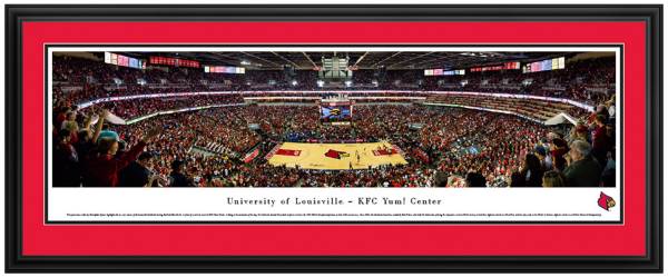 Blakeway Panoramas Louisville Cardinals Double Mat Deluxe Frame