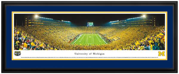 Blakeway Panoramas Michigan Wolverines Double Mat Deluxe Frame product image