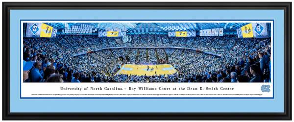 Blakeway Panoramas North Carolina Tar Heels Double Mat Deluxe Frame