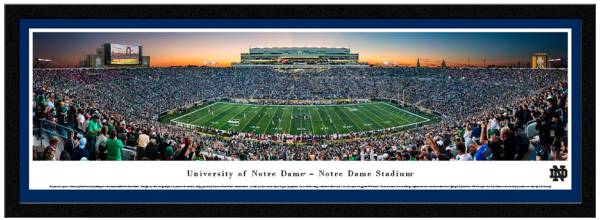 Blakeway Panoramas Notre Dame Fighting Irish Single Mat Select Frame