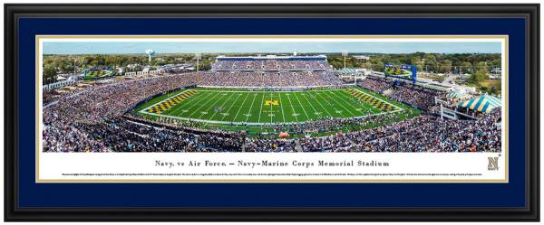 Blakeway Panoramas Navy Midshipmen Double Mat Deluxe Frame