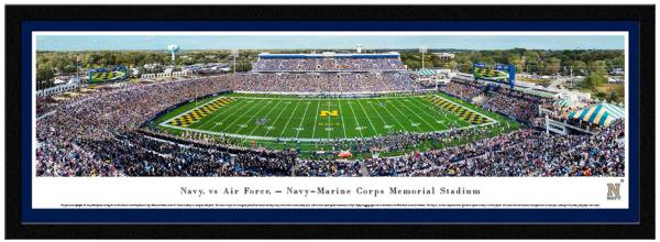 Blakeway Panoramas Navy Midshipmen Single Mat Select Frame