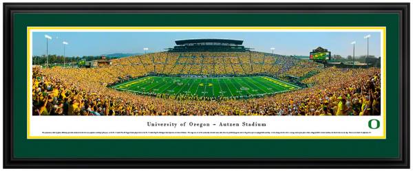 Blakeway Panoramas Oregon Ducks Double Mat Deluxe Frame