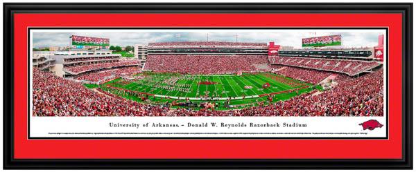 Blakeway Panoramas Arkansas Razorbacks Double Mat Deluxe Frame