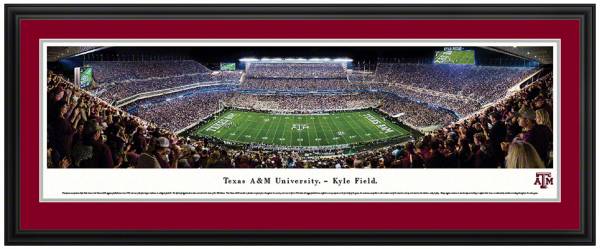 Blakeway Panoramas Texas A&M Aggies Double Mat Deluxe Frame