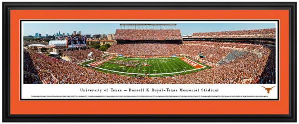 Blakeway Panoramas Texas Longhorns Double Mat Deluxe Frame