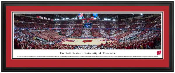 Blakeway Panoramas Wisconsin Badgers Double Mat Deluxe Frame