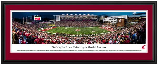 Blakeway Panoramas Washington State Cougars Double Mat Deluxe Frame