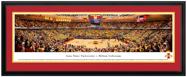 Blakeway Panoramas Iowa State Cyclones Double Mat Deluxe Frame