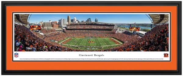 Blakeway Panoramas Cincinnati Bengals Double Mat Deluxe Frame