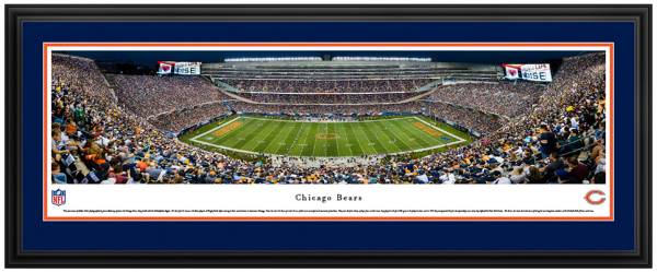 Blakeway Panoramas Chicago Bears Double Mat Deluxe Frame