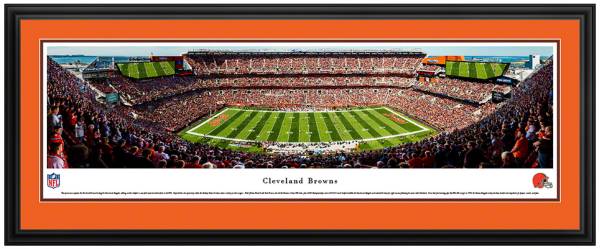 Blakeway Panoramas Cleveland Browns Double Mat Deluxe Frame product image