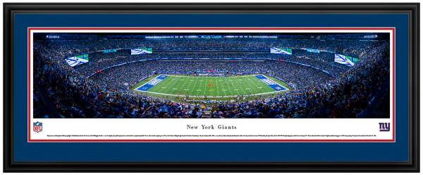 Blakeway Panoramas New York Giants Double Mat Deluxe Frame