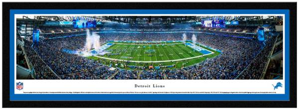 Blakeway Panoramas Detroit Lions Single Mat Select Frame