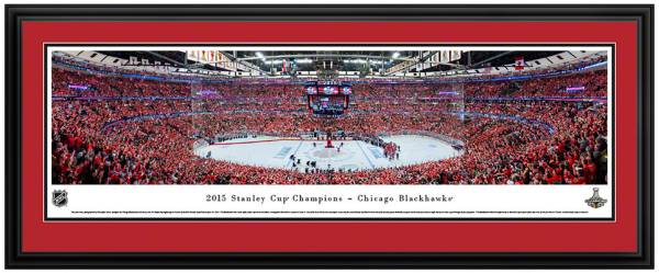 Blakeway Panoramas Chicago Blackhawks Mat Deluxe Frame