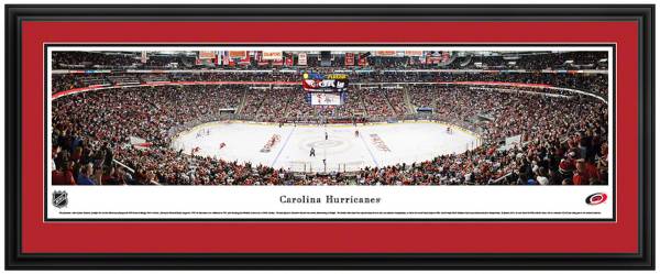 Blakeway Panoramas Carolina Hurricanes Mat Deluxe Frame