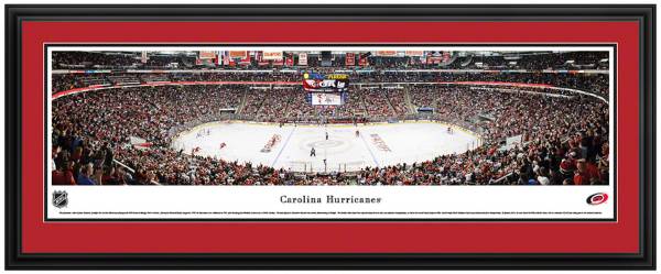 Blakeway Panoramas Carolina Hurricanes Mat Deluxe Frame