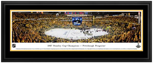 Blakeway Panoramas Pittsburgh Penguins Mat Deluxe Frame