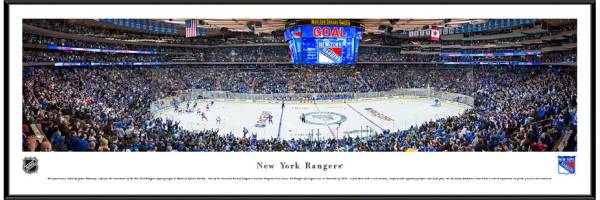 Blakeway Panoramas New York Rangers Standard Frame