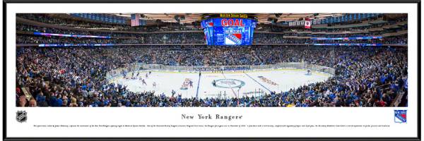 Blakeway Panoramas New York Rangers Standard Frame product image