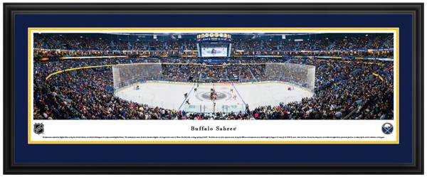 Blakeway Panoramas Buffalo Sabres Mat Deluxe Frame