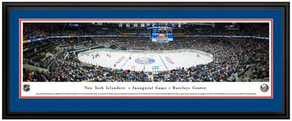 Blakeway Panoramas New York Islanders Mat Deluxe Frame