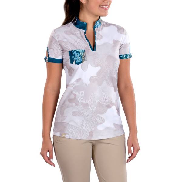 SwingDish Women's Naomi Camo Print Top