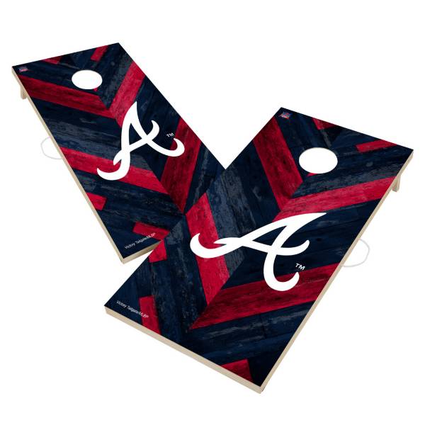 Victory Tailgate Atlanta Braves 2' x 4' Solid Wood Cornhole Boards product image