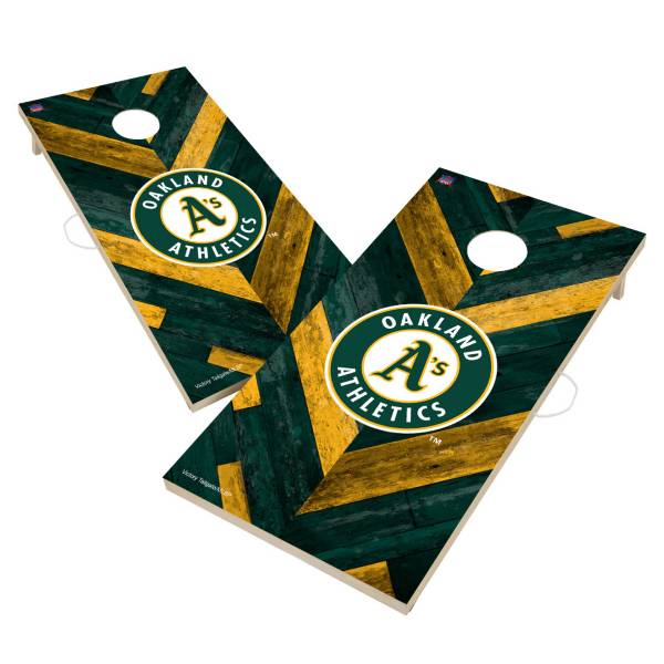 Victory Tailgate Oakland Athletics 2' x 4' Solid Wood Cornhole Boards